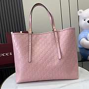Gucci Large GG Emblem Tote Bag pink size W 38 cm x H 25 cm x D 15 cm - 3