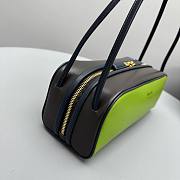 Prada Swing smooth leather shoulder green bag Size 28×12×10cm - 4