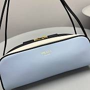 Prada Swing smooth leather shoulder blue bag Size 28×12×10cm - 5