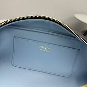 Prada Swing smooth leather shoulder blue bag Size 28×12×10cm - 2