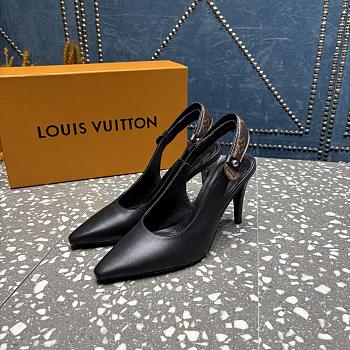 Louis Vuitton Escarpin ouvert Legacy black pump