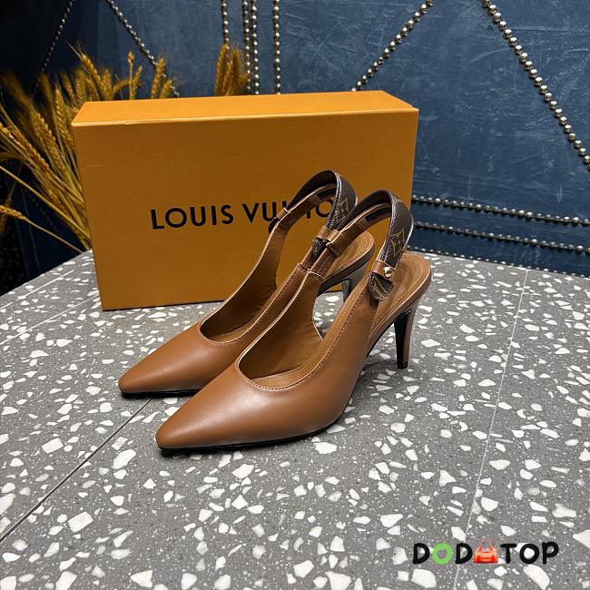 Louis Vuitton Escarpin ouvert Legacy pump brown - 1
