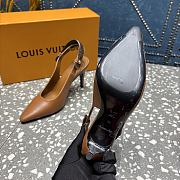 Louis Vuitton Escarpin ouvert Legacy pump brown - 5