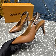 Louis Vuitton Escarpin ouvert Legacy pump brown - 4