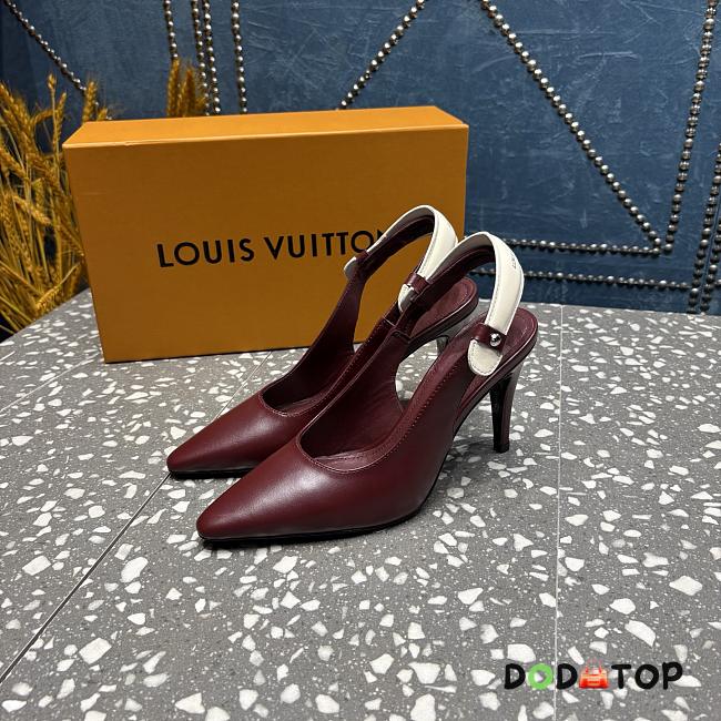Louis Vuitton Escarpin ouvert Legacy pump red - 1