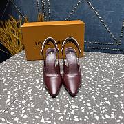 Louis Vuitton Escarpin ouvert Legacy pump red - 3