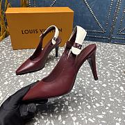Louis Vuitton Escarpin ouvert Legacy pump red - 4