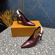 Louis Vuitton Escarpin ouvert Legacy pump red - 5