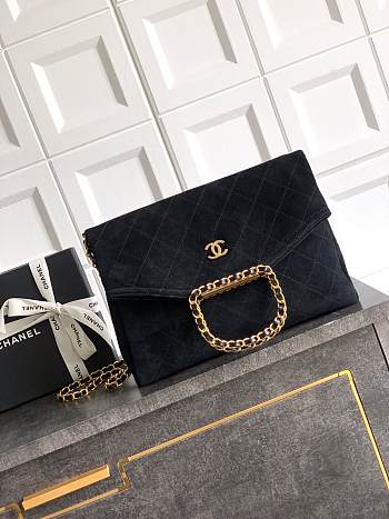 Chanel handbag black size 32×22×7 cm