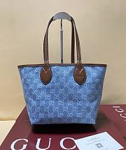 Gucci denim bag size 22x19x18 - 1