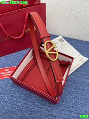 Vanlentino Belt 2cm red - 3