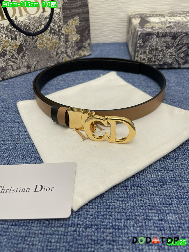 CD Belt 2cm brown - 1