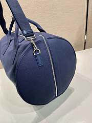 Prada Women's Blue Canvas Duffle Bag blue size 53×32×32cm - 4