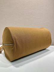 Prada Women's Blue Canvas Duffle Bag brown size 53×32×32cm - 6