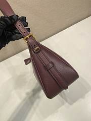 Prada Women's Purple Burgundy Prada Aimée Medium Shoulder Bag 31x18x10cm - 2
