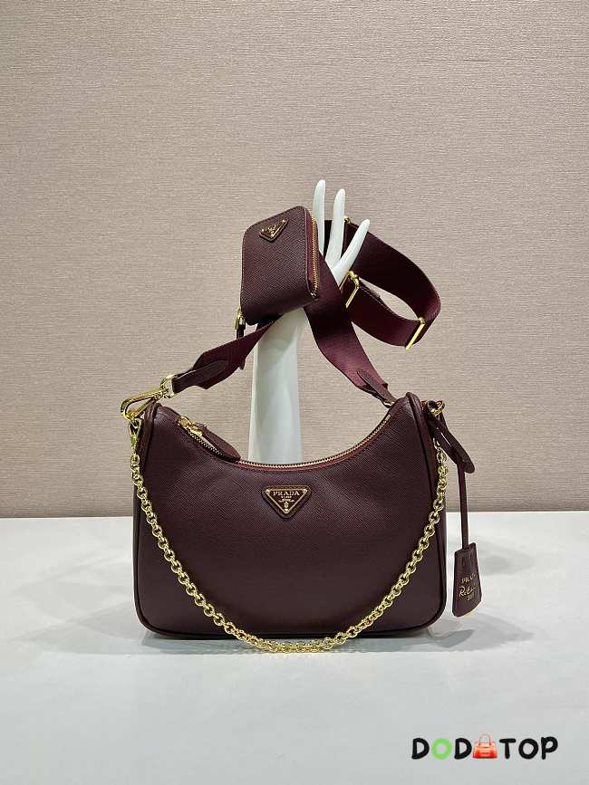 Prada Re-Edition 2005 Re-Nylon bag red size  23×17×6.5cm - 1