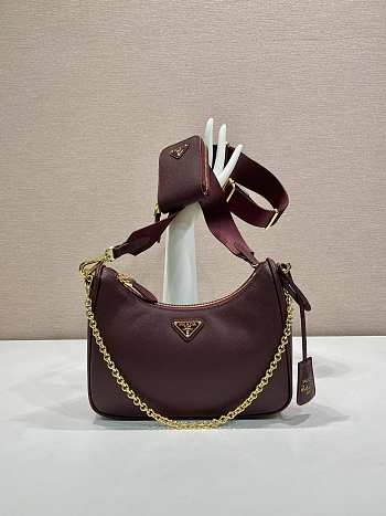 Prada Re-Edition 2005 Re-Nylon bag red size  23×17×6.5cm