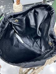 Prada Medium Cotton Macramé Bag black size 30W x 37H cm  - 6
