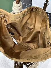 Prada Medium Cotton Macramé Bag brown size 30W x 37H cm - 6