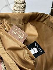 Prada Medium Cotton Macramé Bag brown size 30W x 37H cm - 2
