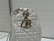 Dior D-Motion white bag size 23 x 24 x 13cm - 3