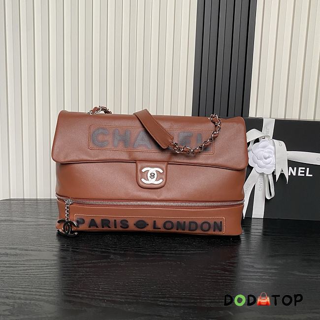 Chanel Vintage brown bag size 36X24X12 cm - 1