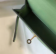 Hermes Kelly mini green epsom bag 20cm - 3
