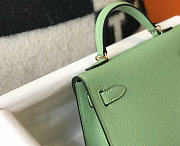 Hermes Kelly mini green epsom bag 20cm - 4