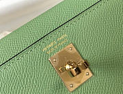 Hermes Kelly mini green epsom bag 20cm - 2
