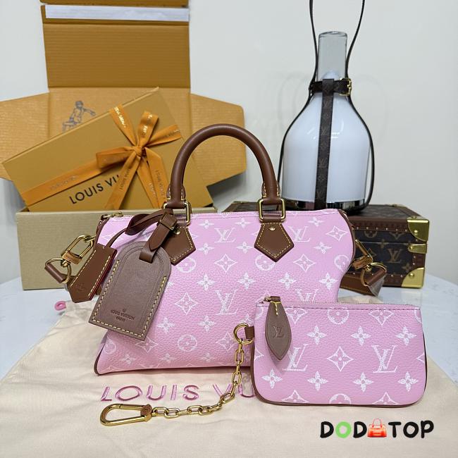 Louis Vuitton Speedy P9 Bandoulière 40 pink bag size 25 x 15 x15cm - 1