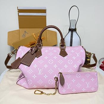 Louis Vuitton Speedy P9 Bandoulière 40 pink bag size 40x 26 x23 cm
