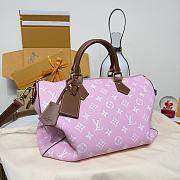Louis Vuitton Speedy P9 Bandoulière 40 pink bag size 40x 26 x23 cm - 4