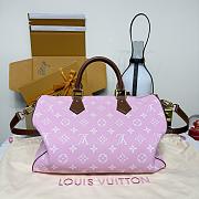 Louis Vuitton Speedy P9 Bandoulière 40 pink bag size 40x 26 x23 cm - 5