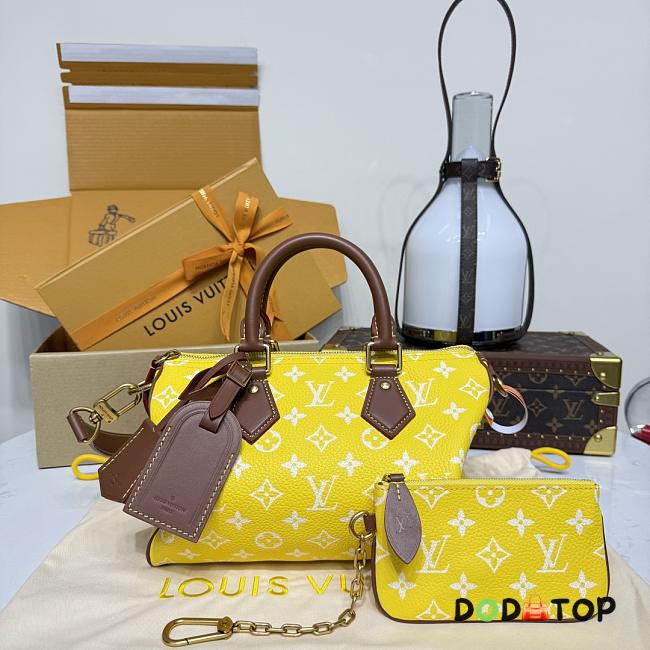 Louis Vuitton Speedy P9 Bandoulière 40 yellow bag size 25 x 15 x15cm - 1