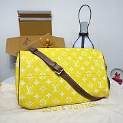 Louis Vuitton Speedy P9 Bandoulière 40 yellow bag size 40x 26 x23 cm - 5