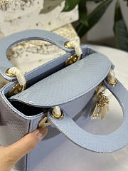 Dior lady snakeskin leather bag mini size 17cm - 6
