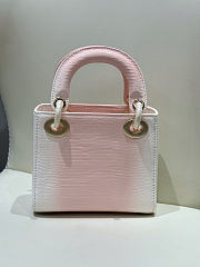 Dior lady snakeskin leather bag mini size 17cm - 02 - 6