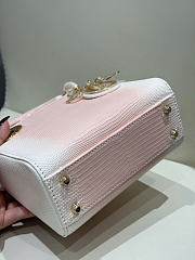 Dior lady snakeskin leather bag mini size 17cm - 02 - 2