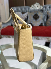 Dior lady snakeskin leather bag mini size 17cm - 03 - 4