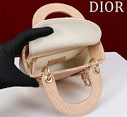 Dior lady snakeskin leather bag mini size 17cm - 04 - 4