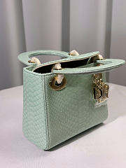 Dior lady snakeskin leather bag mini size 17cm - 05 - 4
