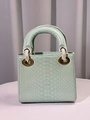 Dior lady snakeskin leather bag mini size 17cm - 05 - 3