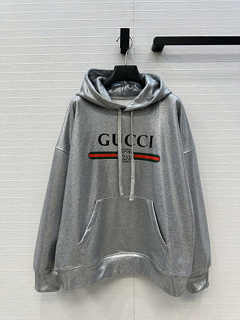 Gucci hoodie gray - 01