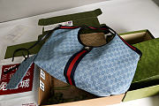Gucci Giglio large tote bag denim size 50x47x14cm - 2
