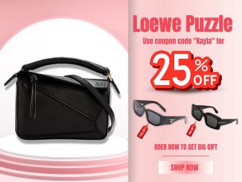 Loewe Puzzle Small Shoulder Bag Black Size 18 x 8 x 12.5 cm code puzzle (25% off)