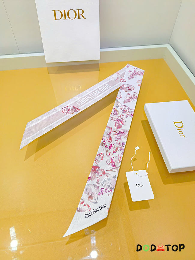 Dior scarf pink - 01 - 1