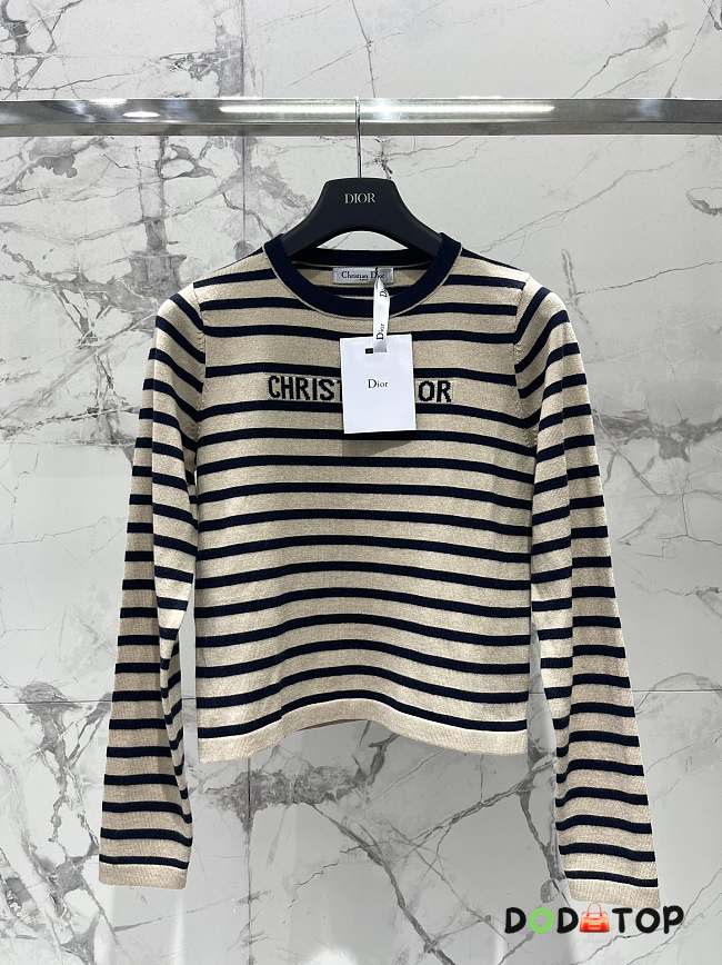 Dior Striped long-sleeve sweater - 1