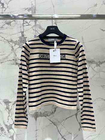 Dior Striped long-sleeve sweater