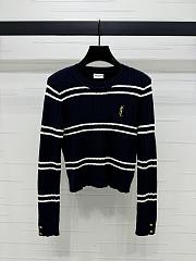 YSL Striped long-sleeve sweater - 1