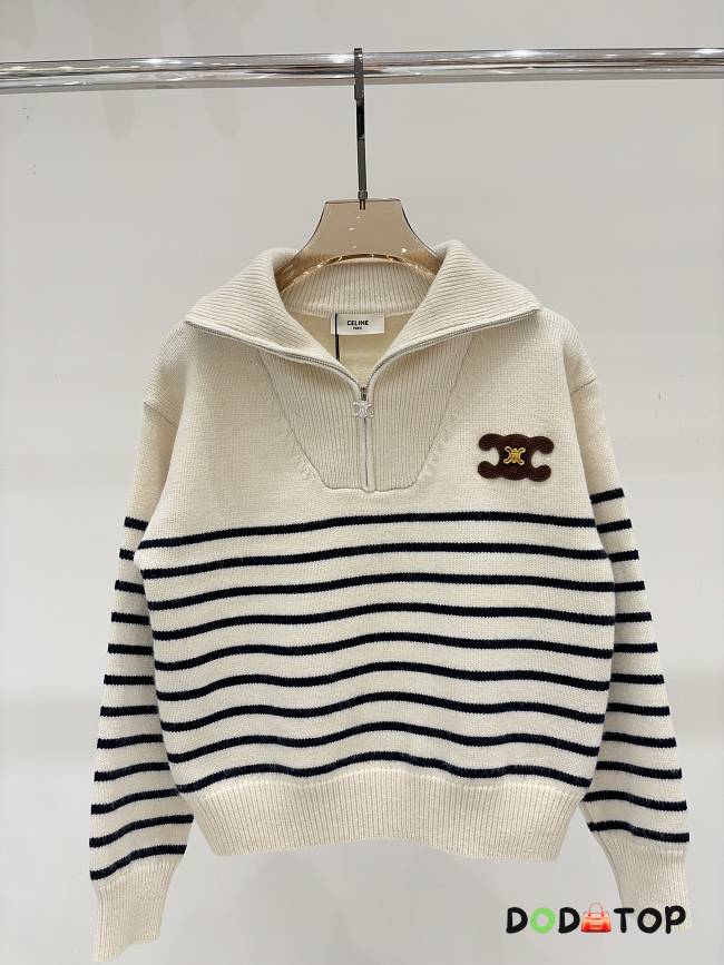 Celine Striped long-sleeve sweater - 1